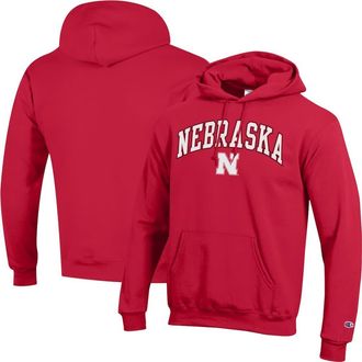 Champion Mens Champion Scarlet Nebraska Huskers Arched Logo Fleece Pullover Hoodie at Nordstrom, Size X-Large