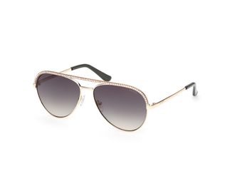 Guess Green Gradient Pilot Ladies Sunglasses GU00271 32P 60