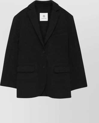 Anine Bing cashmere wool oversized single-breasted blazer