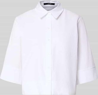 someday Boxy Fit Bluse mit Brusttasche Modell Zarba Bold in Weiss, Gr&ouml;&szlig;e 42