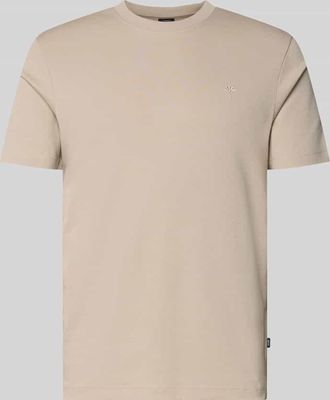 Joop T-Shirt mit Label-Stitching Modell Priamo in Beige, Gr&ouml;&szlig;e XXXL