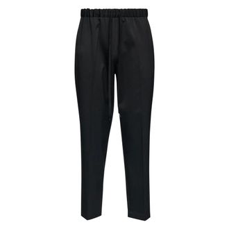 Maison Margiela Wollen pantalon - Dames - Broeken - Zwart - Maat: 2XS Wol