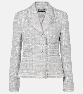 ジャケット Dolce & Gabbana TWEED JACKET 4 POCKET (F29TYTGDCLV F3981) Dolce & Gabbana 4 Pocket Tweed Jacket – LOZURI®