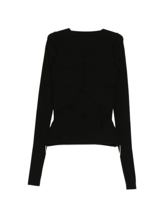 Rick Owens Black Solid Full Sleeves T-Shirt