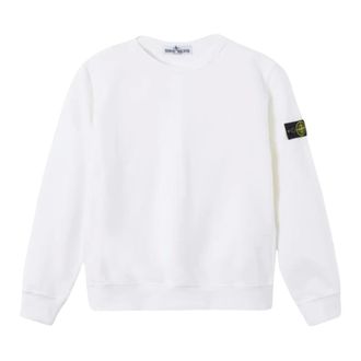 Stone Island Crewneck Sweatshirt - male - Stone Island - Kids Sweatshirts - White - 6 Y - Kids