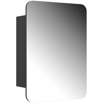 Vicco Armario Con Espejo Para Ba&ntilde;o Zino, Antracita, 70 X 50 Cm Con Estantes, Vicco