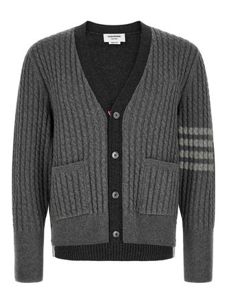 Thom Browne 2-in-1 trompe lil cardigan