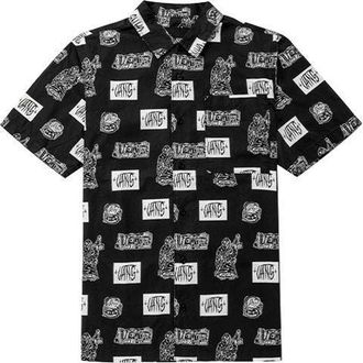 Vans x DUYANAIZI Series Printing Pattern Casual Sports Short Sleeve Black Shirt VN0A5F44ZHA