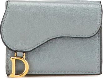 Dior Pre-owned Wallets, female, Gray, Size: ONE SIZE Pre-owned Leather wallets