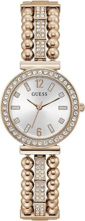 Guess Elegante Rosegouden RVS Horloge - Dames - Horloges - Geel - ONE Size - Accessoires