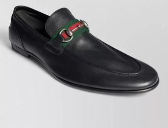Gucci leather horsebit loafers