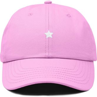 Dalix Lil Star Dad Cap in Light Pink at Nordstrom