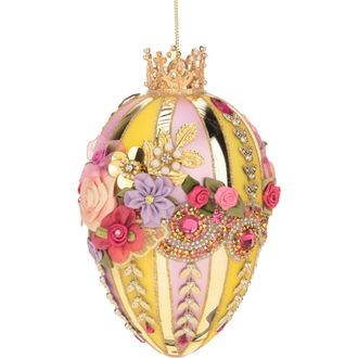 Mark Roberts Faberge Jewel Easter Egg, Yellow/Lavender in Light Yellow at Nordstrom