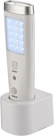 OEM L&aacute;mpara Recargable Life De 15+5 Led, Con Sensor, Funci&oacute;n De Emergencia + Linterna, Con Base De Carga