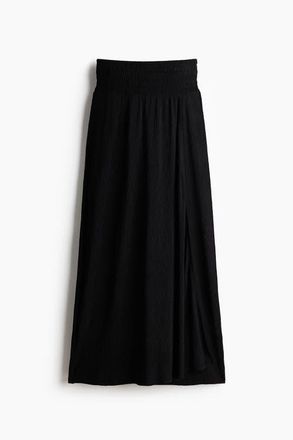 H&M Crinkled Wrapover Trousers in Black at Nordstrom, Size X-Small