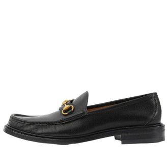 Gucci Loafer with Horsebit Black Leather 723562-U7J00-1000