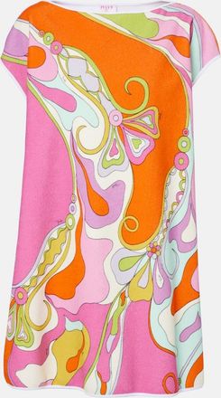 Pucci Orchidee cotton-blend terry minidress