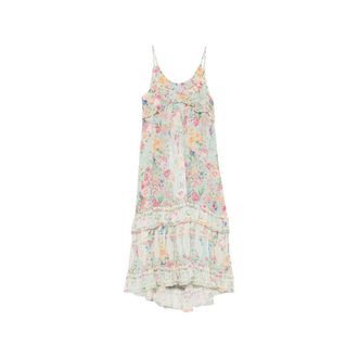Farm Rio Midi Jurk - Dames - Casual kleedjes - Veelkleurig - XS - Polyester - Kleedjes