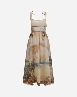 Zimmermann Mahon linen corset Dress Female 2