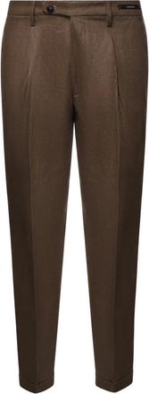 Michael Coal Frederick Trousers - male - Michael Coal - Suit Trousers - Brown - W32 - Trousers