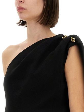 Bottega Veneta Crepe Wool Viscose Blouse - Black