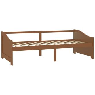 Berkfield Home Sturdy 3-Seater Day Bed Honey Brown Solid Pinewood 90x200 cm