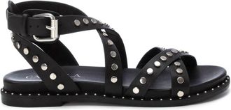 Xti Womens Flat Sandals In Black