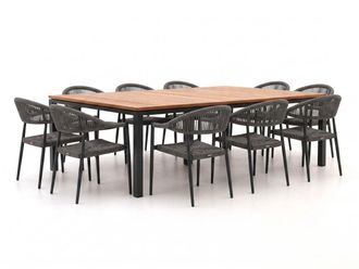 Manifesto Furniture Manifesto Belpasso/Linosa 240x160cm dining tuinset 11-delig stapelbaar