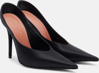 Amina Muaddi Anok satin mules