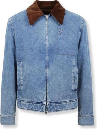 Ami Giacca in denim Ami De Coeur - - Jackets - Uomo - Blu - M