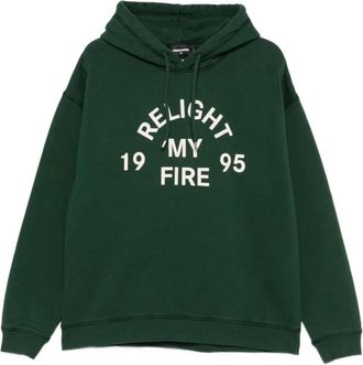 Dsquared2 Groene Sweater Collectie - Heren - Hoodies - Groen - S - Hoodies & sweatvesten