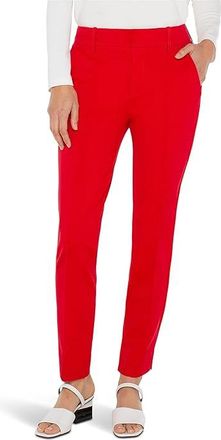 Liverpool L.A. Gemma Mid-rise Cigarette Trouser 28 Inseam Womens Clothing Tango Red : 16 28, Elastane/Nylon/Viscose