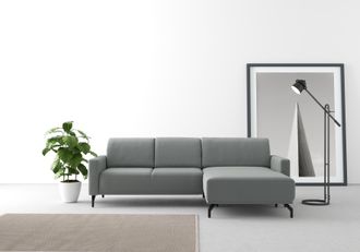 Sit&more Ecksofa »Bailando L-Form« wahlweise mit Kopfteilverstellung und Vorziehsitz, motorisch