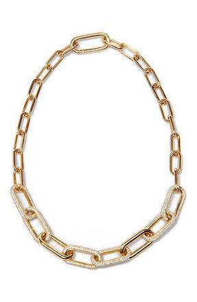 Nickho Rey Link Collar Necklace in White/gold at Nordstrom, Size 17