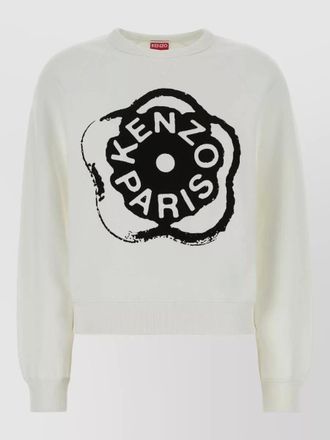 Kenzo cotton floral print long sleeve sweatshirt