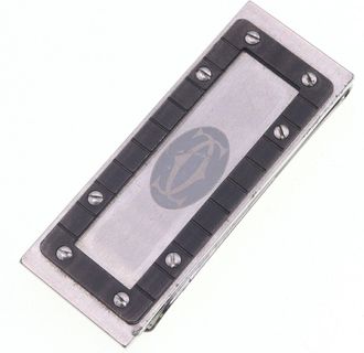 Cartier Santos Silver Black Stainless Steel Money Clip (Pre-Owned)