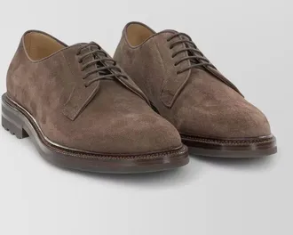 Brunello Cucinelli suede derby shoes