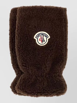 Moncler teddy gloves fleece texture soft fabric