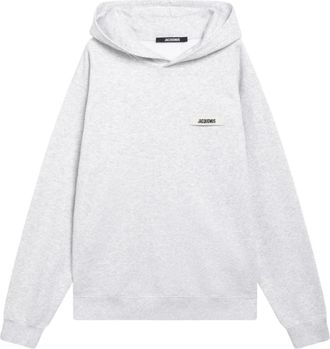 Jacquemus Le Hoodie Gros Grain - Heren - Hoodies - Grijs - L - Katoen - Hoodies & sweatvesten