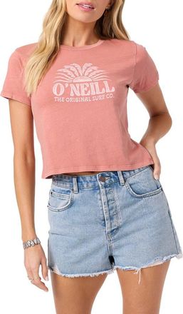 O'Neill Throne Cotton Graphic Baby Tee in Canyon Rose at Nordstrom, Size Xx-Large