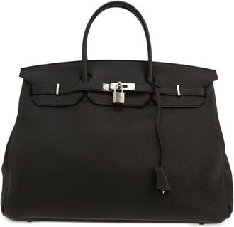 Herm&egrave;s 2020 Birkin 40 leren handtas - Zwart