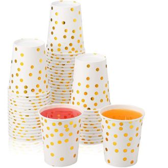 OEM Gobelet - Carton Biod&eacute;gradable - 250 Ml - Para Fiesta Matrimonio Cumplea&ntilde;os Caf&eacute; T&eacute; - Paquete De 50