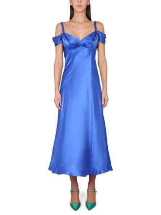 Alberta Ferretti Off-The-Shoulder Dress