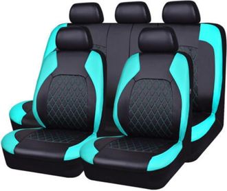 OEM Juego De 9 Fundas Para Asientos De Coche, Protecci&oacute;n Universal De Piel Sint&eacute;tica, Accesorios Interiores Completos Para Suv, Color Verde Menta