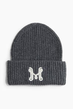 H&M Beanie in Rippstrick - Grau