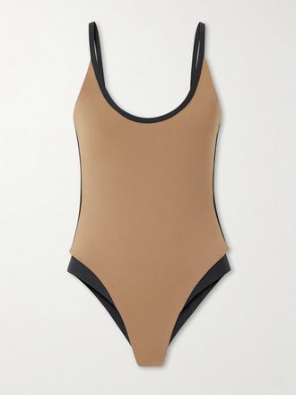 Marysia Swim Costume Da Bagno Bicolore Calacatta - Marrone