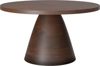 Simpli Home Winnie Solid Acacia Wood 30In Round Modern Coffee Table