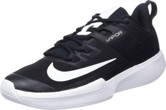 Nike Nikecourt Vapor Lite Mens Hard Court Tennis Shoes, Black White, 8 UK