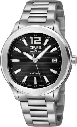 Gevril Group Stuyvesant Automatic Black Dial Mens Watch 49800B