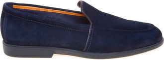 Santoni Instappers - Heren - Loafers - Blauw - 41 1/2 EU - Schoenen